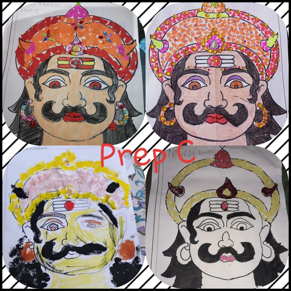 How to Draw Ravana face, Ravan Step By Step Drawing,रावण का चित्र, Easy  Dussehra Drawing #Shorts - YouTube